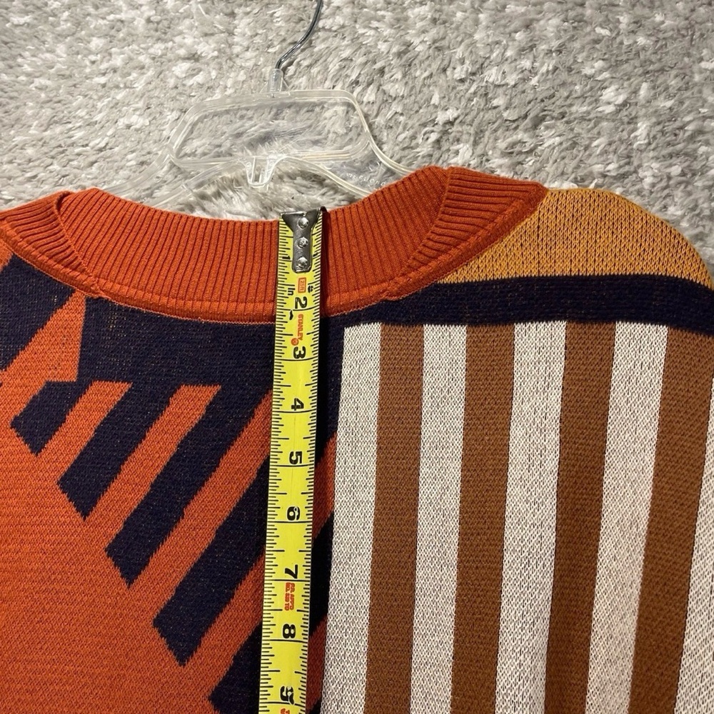SKFK Karle Organic Cotton Geometric Print Knit Sweater Size 12 Bohemian - Picture 3 of 11